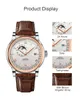 Lobinni Japan Movement Automatic Watch Men tenderar affärsmän armbandsur safir vattentät 2020 T200409
