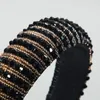 Full Crystal Hair Sticks Women Girl Luxury Shiny Padded Diamond Headband Fashion Accessories Beads Rhinestone HairBands