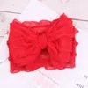 Baby Hair Accessories Girls Lace Headband 13 colors Turban Solid color Elasticity fashion Kids Hairbow Boutique bowknot Hairband 4722328