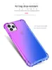 Capas de telefone celular gradiente cores anti choque airbag casos claros para iphone 15 plus pro max 14 13 zyqy