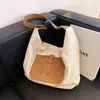 Shopping Bags Canvas Autumn Large Capacity Shoulder for Women Big Korean Work Ladies Crossbody Bag Weekend Study Student Handbags 220307