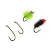 ICERIO 500/1000PCS Fly Tying Hook Dry Wet Nymph Shrimp Caddis Pupa Streamer Carbon Steel Fishhook Standard Fly Hook Tackle 220110