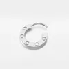 Zirconia الكامل المعبدة الحب حلق واحد للسيدات Hoop Huggie Stud Screk علامات 316L Titanium الصلب تصميم العلامة التجارية 2694