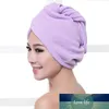 Serviette de séchage des cheveux Super absorbante à la mode Turban bonnet de bain peignoir chapeau enveloppement de la tête serviette de plage à séchage rapide