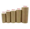 Premium Kraft Cardboard Tubes Case Packing Box Kraft Presentförpackning för eterisk oljeflaska 10ml - 100ml sn3611
