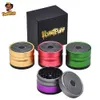 Honeypuff 4 Lager Aluminium Tobaksvarvkross med Bluetooth-högtalare Lid Multi-Function Dia.63mm H.47mm Musik Herb Grinder 4 Färg