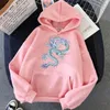 Cool Dragon Plus Size Imprimir Camisola Para As Mulheres Oversized Tops Hoody Pullovers Casual Hoodies Harajuku Roupas Estilo Coreano 201216