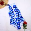 2020 1pc Swimsuit Women Swimwear Push Up Monokini Bodysuit Zip Rash Guard Swimsuit Female Sport Bathing Suit BeachWear XXL T200708