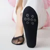 Socks & Hosiery Summr Thin Breathable Women No Show Silicone Non-slip Invisible Boat Transparent Mesh Lace Low Cut Sock Slippers