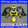 Corpo para Honda CBR900 RR CBR 929RR 900cc 929CC 900 929 Yellow RR preto CC 900RR 50HM.9 CBR900RR CBR929RR 00 01 CBR929 RR 2000 2001 carenagens