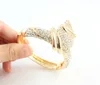 Wedding Jewelry Sets Wholesale Fashion Gold Color Alloy Necklace Bracelet Ring Earrings For Women Bridal 221109