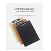 A5 Urklipp Skriva Pad File Wooden File Clip Board Portable Meny Urklipp med tallrik Klipp Office Bill Meny Skrivbord