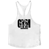 Summer Y Back Gym Stringer Tank Top Men Cotton Clothing Bodybuilding ärmlös skjorta Fitness Vest Muscle Singlets Workout Tank 22240s