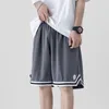 Running Shorts Summer Sports For Men Thin Leisure Ice Silk Wide-leg Basketball Quick-drying Loose Outerwear Half-length Pants