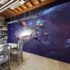 Photo Fond d'écran 3D Cosmic Stare Sky Univers Ski Salon Chambre à coucher pour enfants Restaurant Café Café Fond Mural Papier Fresco