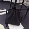 2021 New Women Canvas Shoulder Bags Drawstring Handbag Bucket Tote Messenger Bags Purse Satchel Fashion