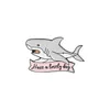 Enamel Brooches Pin for Women Ocean Shark Fashion Dress Coat Shirt Demin Metal Brooch Pins Badges Promotion Gift Wholesale