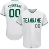 Custom White Olive-Black Authentic Memorial Day Baseball Jersey