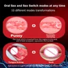 NXY Masturbateurs Sex Toys pour hommes Masturbateur masculin automatique Coupe 3D Réaliste Vagin Bouche Sucer 10 Mode de vibration Fellation Machi7503274