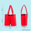 Christmas Treat Candy Bag Wine Bottle Holder Santa Pants Gift Wrap Bags Wedding New Year Holiday Decor JK2010XB