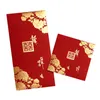 9X17.8 cm Festival Party Or Timbre Chinois Double Bonheur Rouge Enveloppe Cadeau De Mariage Argent Paquet Rectangle