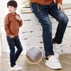 Fashion Winter Warm Boys Jeans Children Thicken Add Wool Denim Trousers Toddler Boys Clothes Teenager Washing Blue Jeans 3- LJ201203
