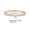 Hip Hop Bling Iced Out Cubic Zirkonia Bransoletka Łańcuch tenisowy Bracelets Bracelets Kobiety mężczyźni 1 rzęd CZ Łańcuch biżuterii Złota srebrna czarna 9207719