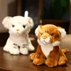 20/25 cm Lindo vida útil de la felpa tigre juguetes rellenos suave simulación animales almohadas muñecas para niños niñas niños regalos de cumpleaños