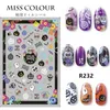 Nail Art Stickers Decals Manicure Gereedschap Pompoen Skull Design Halloween Water Transfer DIY Nagels Decoraties Sticker