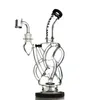 Recycler bong capiteux vortex bongs pipe en verre klein plates-formes pétrolières conduites d'eau dab rig cire accessoires pour fumer narguilés barboteur bécher cyclone