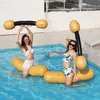 Altre piscine SpasHG Galleggianti gonfiabili Tubi 1 set di 4 pezzi Giocattoli galleggianti per piscina Grano di legno Sedile per feste Zattere per tronchi d'acqua per galleggiare Colore WH0438