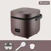 Mini cuociriso multifunzione elettrica singola antiaderente per uso domestico piccola macchina da cucina prepara zuppa di porridge UE