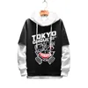 Uomo Donna Felpe con cappuccio Anime Tokyo Ghoul Pullover Felpa con cappuccio Abbigliamento sportivo Studenti Capispalla Costume Cosplay Cappotti Giacca Maglione 201116