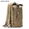 2021 New Large Capacity Rucksack Man Travel Bag Mountaineering Backpack Male Luggage Canvas Bucket Shoulder Bags Men Backpacks Y1227