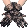 2020 NIEUWE FASOM Dames Lady Lace Party Sexy Glessy Gloves Summer Full Finger Sunscreen Gloves For Girls Mittens Multolor6650691