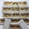 Długie dramatyczne norki rzęsy 3D Mink rzęsy 5d 25mm Długie grube rzęsy Mink Handmade False Eyelash Makeup Maquiagem LD Series 15 style