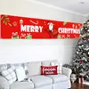 Frohe Weihnachten Banner Flagge Dekorationen für Haus Wand Tür hängen Girlande Weihnachten Vorhang Anhänger Jahr Dekor Y201020