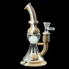 Glass bong dab 8.4'' Float ball Water Pipe smoking bongs hookahs bubbler oil rigs pipes for smoke