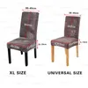 XL Streç Sandalye Kapak Çiçek Baskılı Toz geçirmez Yemek Odası Düğün Bürosu Ziyafet Silla Gamer 220302