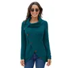 Frauen Mode Pullover Taste Rollkragen Warme Unregelmäßige Herbst Winter Kleidung Frau Casual Damen Pullover Kleidung 2020 Slim LJ201113