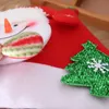 Décorations de Noël moyennes chaussettes suspendues mignon sac cadeau de bonbons bonhomme de neige père noël cerf ours bas arbre décor pendentif8207274