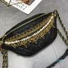 Designer-Chest Pack Marsupi Borsa da donna Borsa a tracolla con catena di perle di alta qualità Accessori classici con lettera Controllo della vita B289p