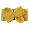 11 color Baby Knitting Wool Win Bows Opaska na głowę Baby Girl Head Bands Designer Projektantka Projektantka Girl Hair Akcesoria Hairban5839681