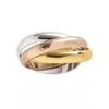 Moda 3 em 1 anel de designer de alta qualidade anéis de aço inoxidável 316L joias para homens e mulheres 2024