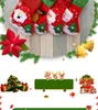 Hoge Kwaliteit Design Mini Christmas Stocking Cute Candy Gift Bag Snowman Santa Deer Bear Tree Ornament Hanger DHL