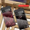 Slim Thin Stone Marble Tempered Glass Phone Cases For Google Pixel 6 Pro 7 7A 6A 5A 5 XL 4A 4 XL 3A 3XL 8 Soft Edge Conque