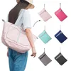 Nylon resväska kvinnor vikbara vattentäta duffelpåsar arrangör stor kapacitet bagage rosa shopping tote t200710