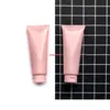 200g Rose En Plastique Souple Bouteille Vide 200 ml Cosmétique Maquillage Lotion Pour Le Corps Crème Conteneur Shampooing Squeeze Tube Livraison Gratuite