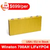 Batterie lithium-ion 12V Winston LiFeYPO4 700AH pour véhicule électrique/solaire/UPS/stockage d'énergie 4 pièces beaucoup ciel de tonnerre