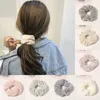 Gomas elásticas peludas para el pelo para mujer y niña, coleteros, cuerda, lazos para el cabello de felpa suave, accesorios para el cabello, invierno 2020